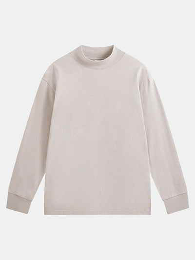 3 Pieces Basic Long Sleeve Mock Neck T-Shirt