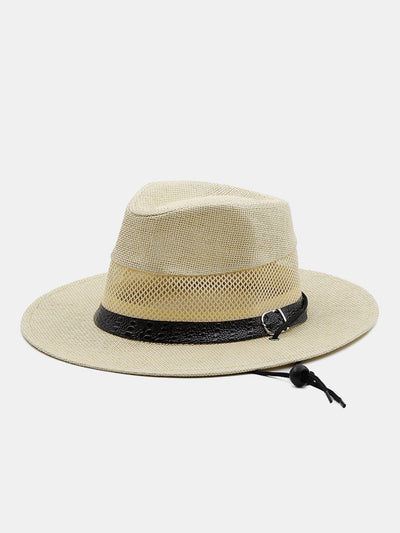 Summer Hollow Mesh Breathable Straw Hat