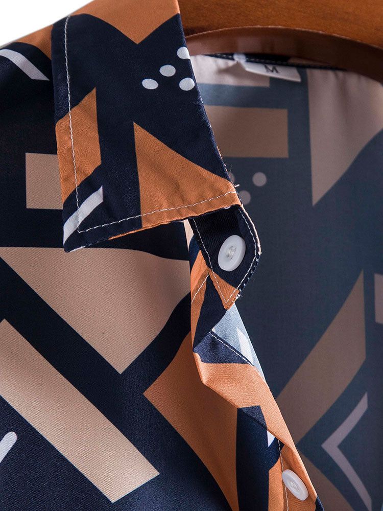Geometric Print Shirt