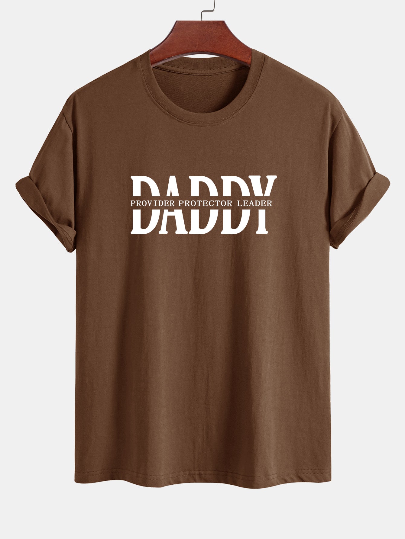 Regular Fit Daddy Print Cotton T-Shirt