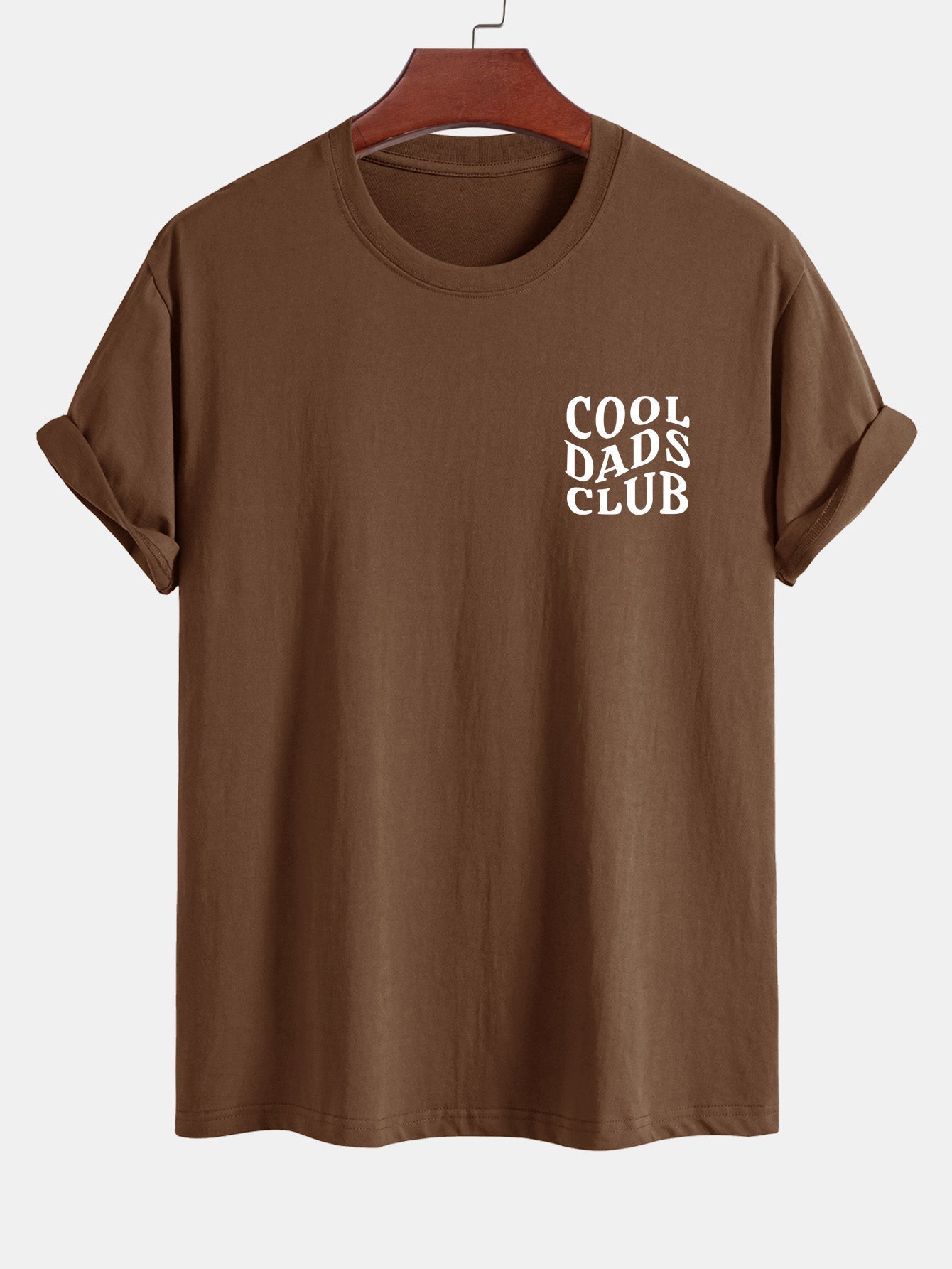 Regular Fit Cool Dads Club Print Cotton T-Shirt