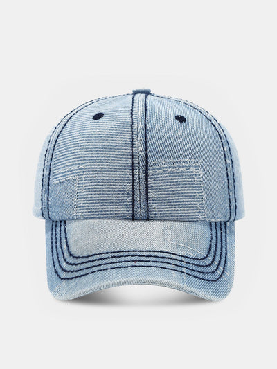 Patch Denim Washed Baseball Cap