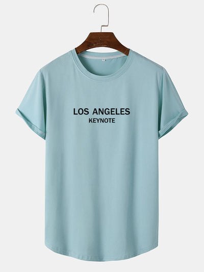 Los Angeles Print Arc Hem T-Shirt