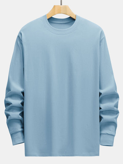 3 Pieces Basic Long Sleeve Heavy Weight T-Shirts