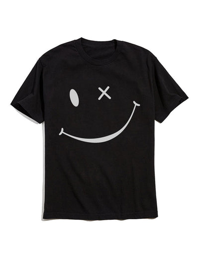 Smile Face Short Sleeve T-Shirts