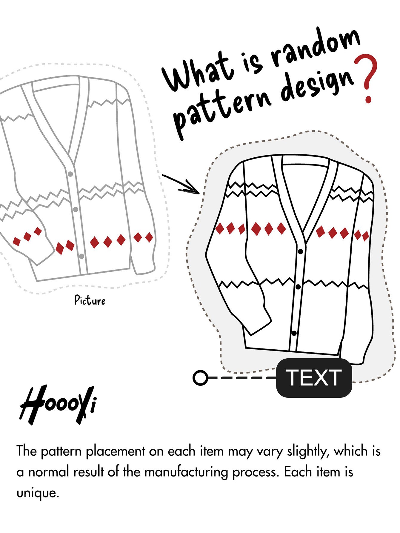 Geometric Print Zip Up Sweater