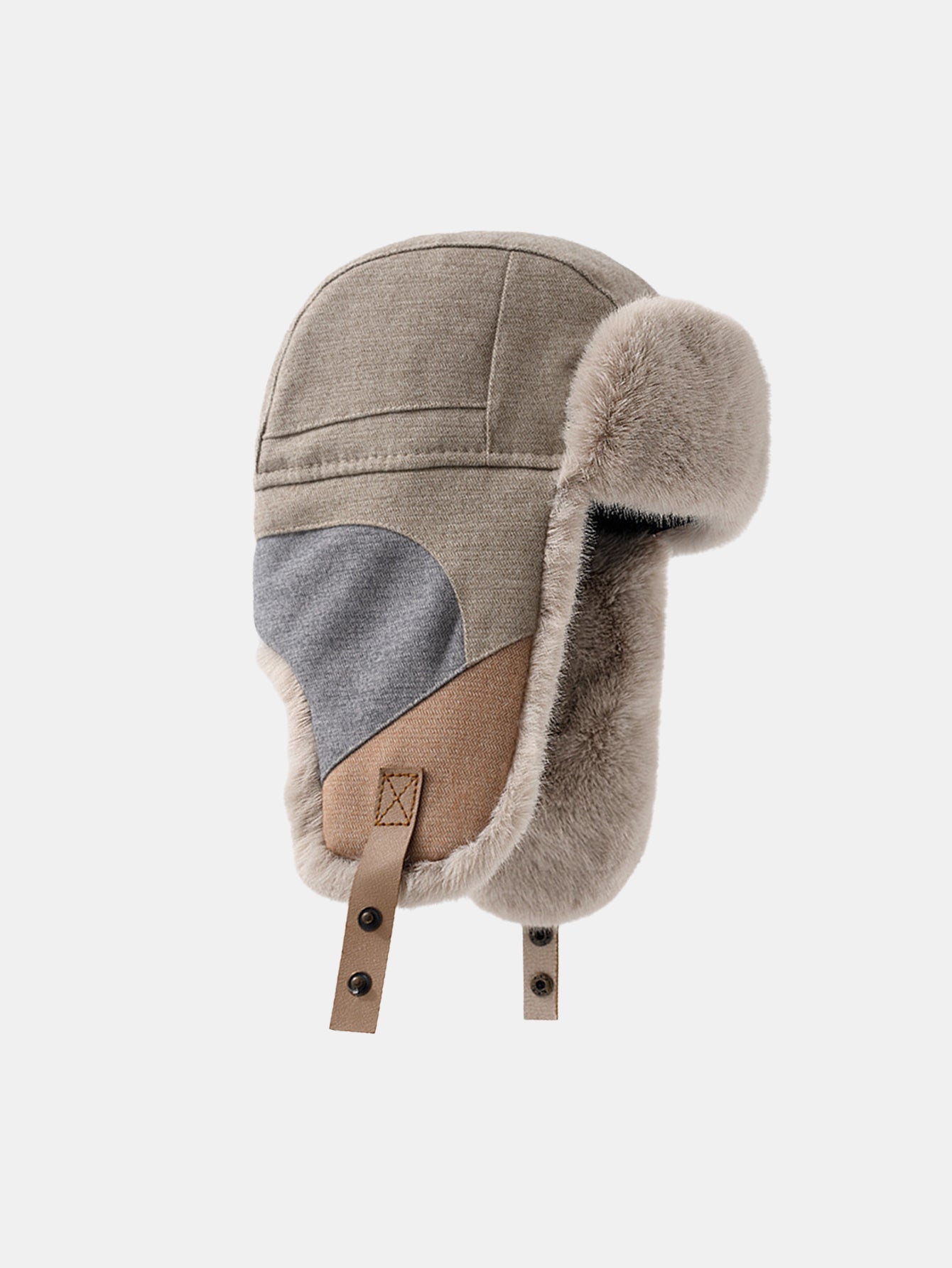 Patchwork Windproof Warm Trooper Trapper Hat