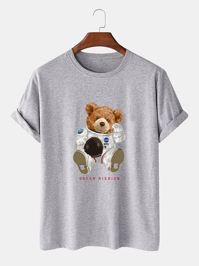 NASA Space Bear Print T-Shirt