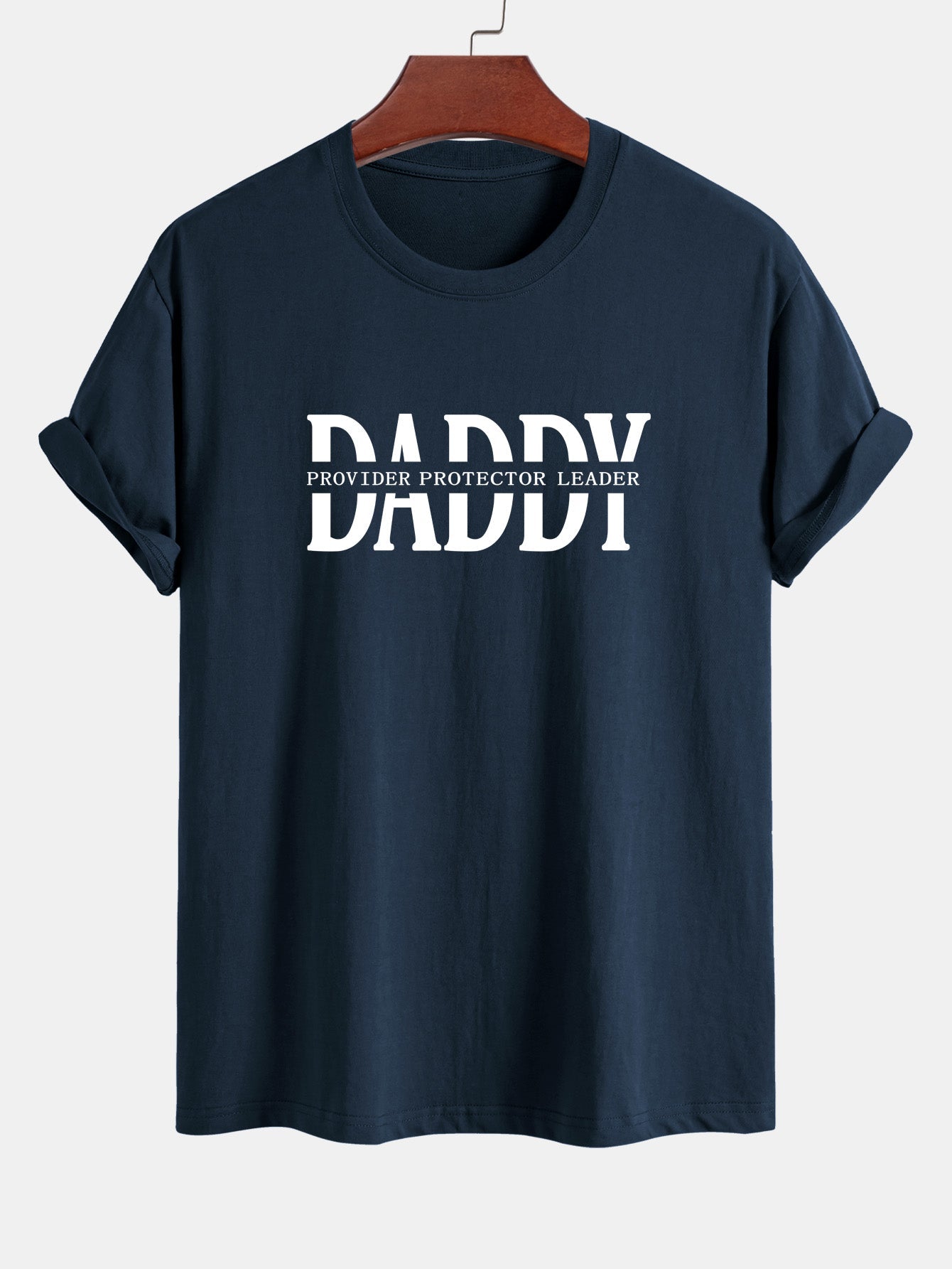 Regular Fit Daddy Print Cotton T-Shirt