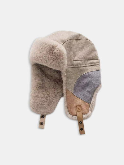 Patchwork Windproof Warm Trooper Trapper Hat