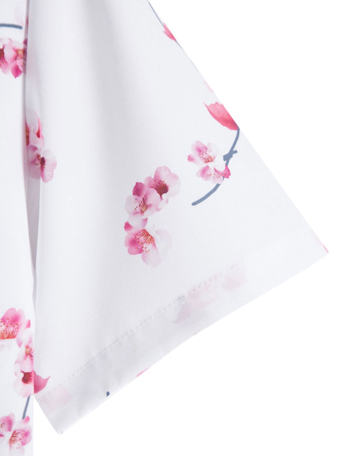 Cherry Blossom Print Button Up Shirt