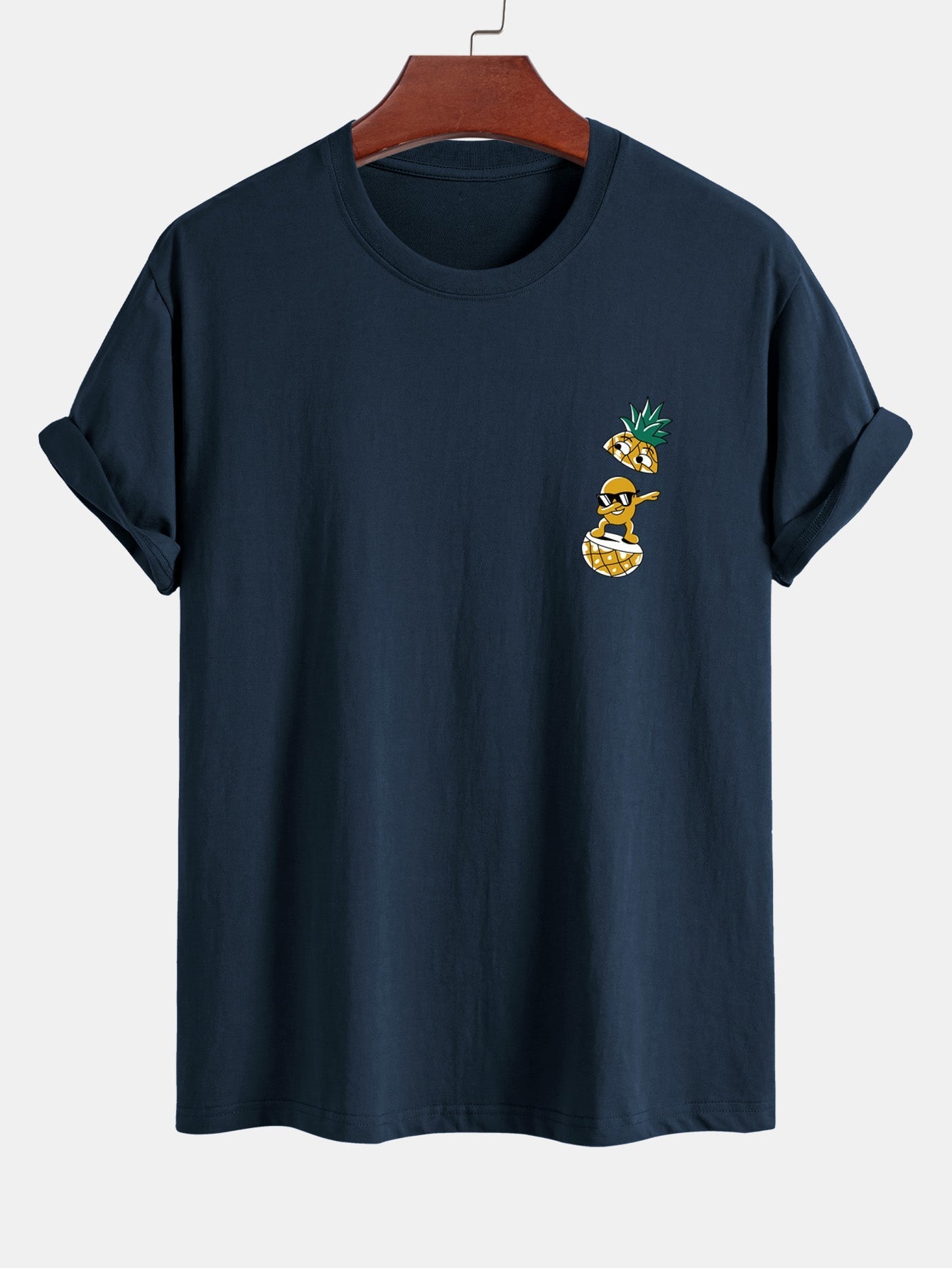Regular Fit Cool Pineapple Boy Print Cotton T-Shirt