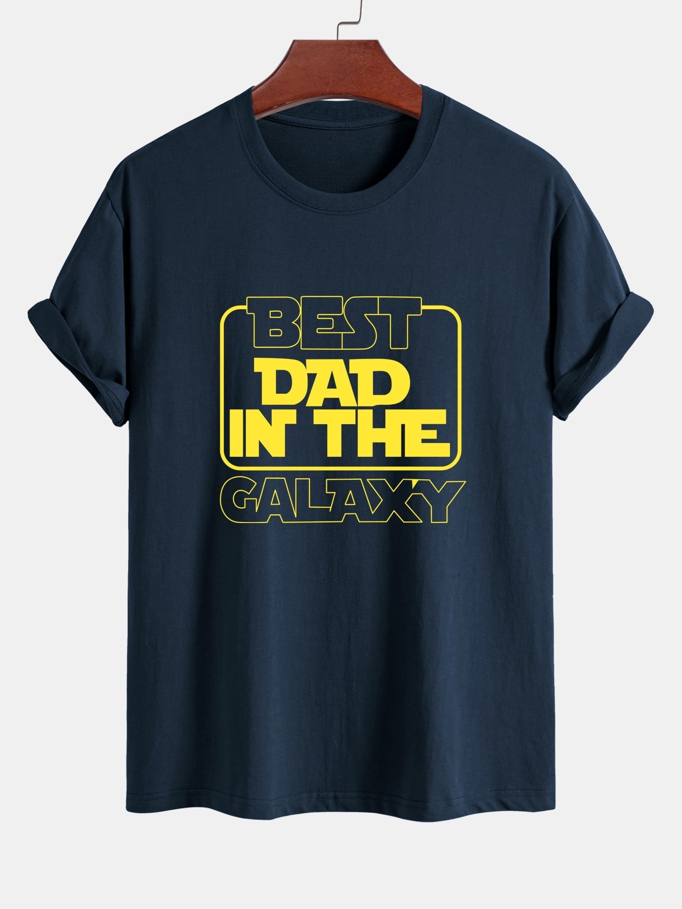 Regular Fit Slogan Print Cotton T-Shirt