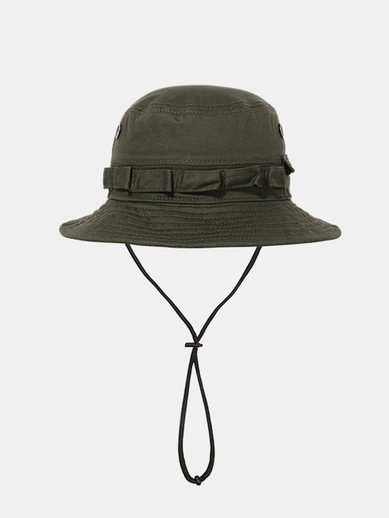Cotton Bucket Hat With Chin Strap Outdoor Fishing