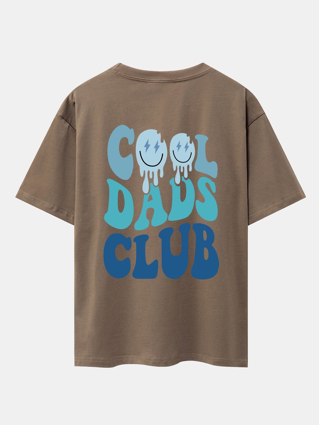 Cool Dads Club Back Print Drop Shoulder Oversize T-Shirt