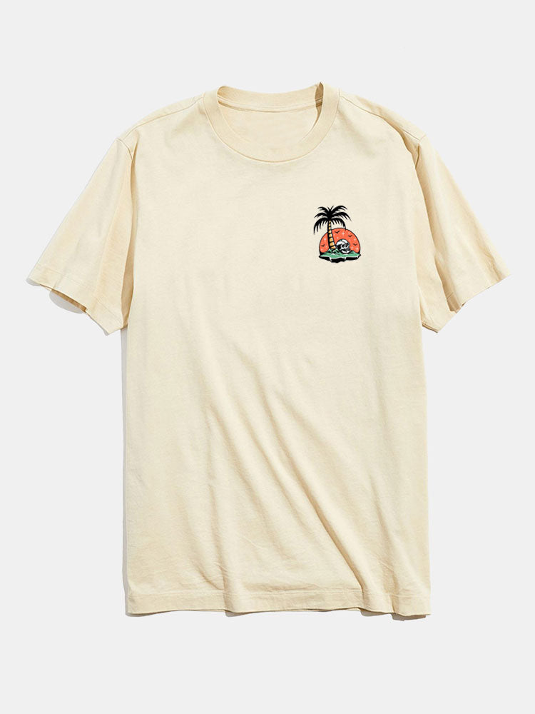 Skeleton on Vacation Graphic T-Shirts