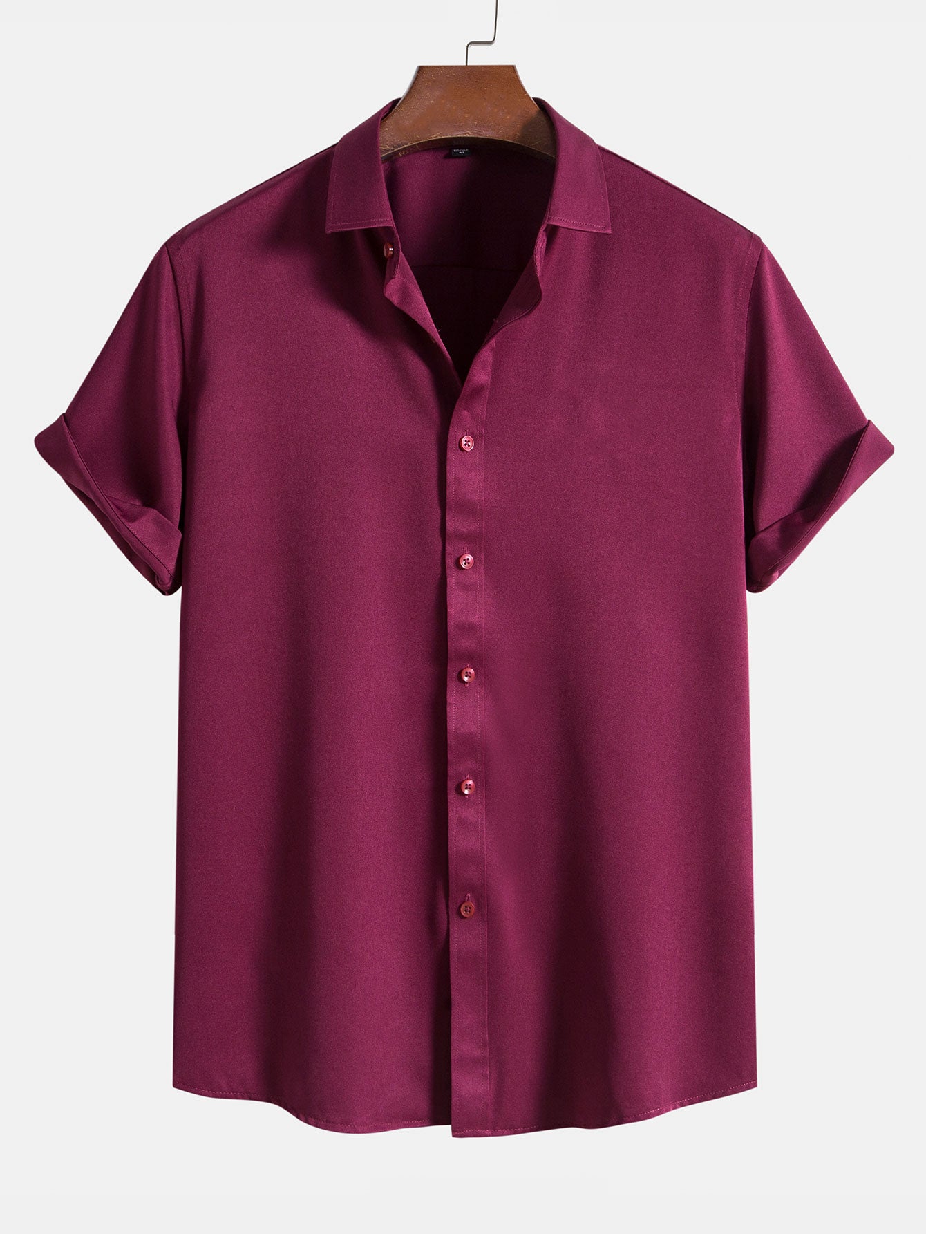 Solid Color Lapel Basic Shirts