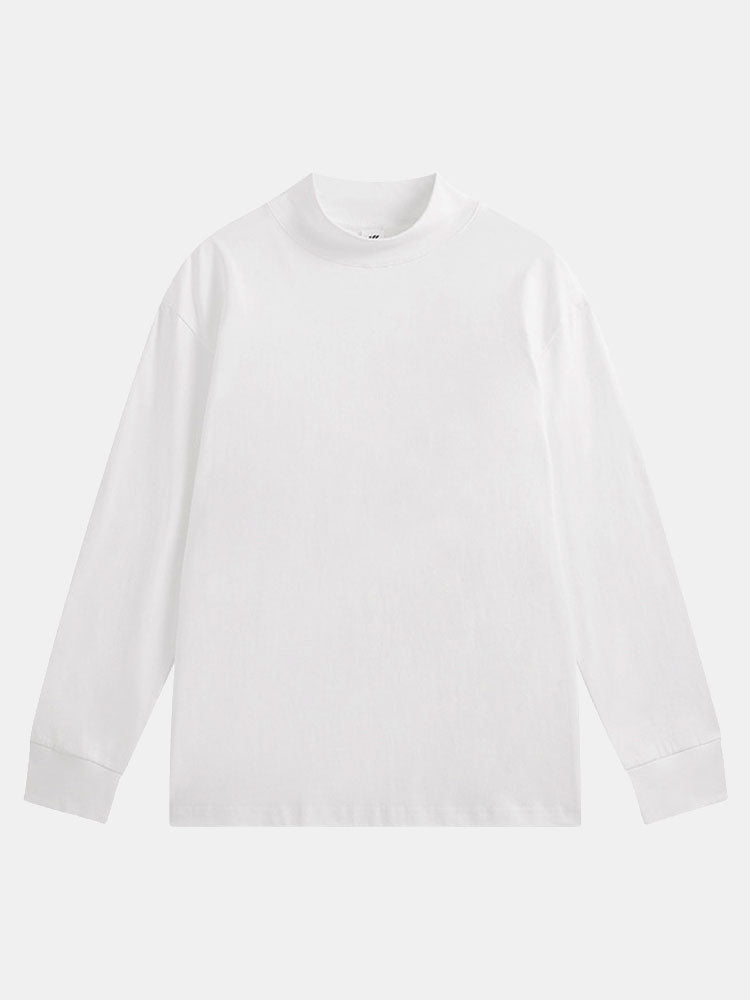 3 Pieces Basic Long Sleeve Mock Neck T-Shirt