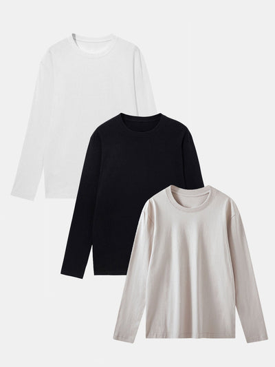 3 Pieces Basic Long Sleeve T-Shirt