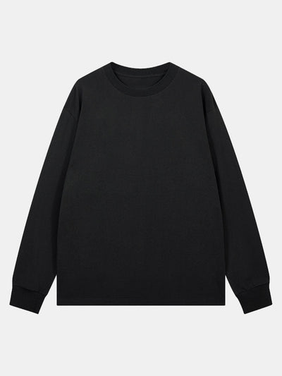 3 Pieces Basic Long Sleeve Ribbed Cuff T-Shirt