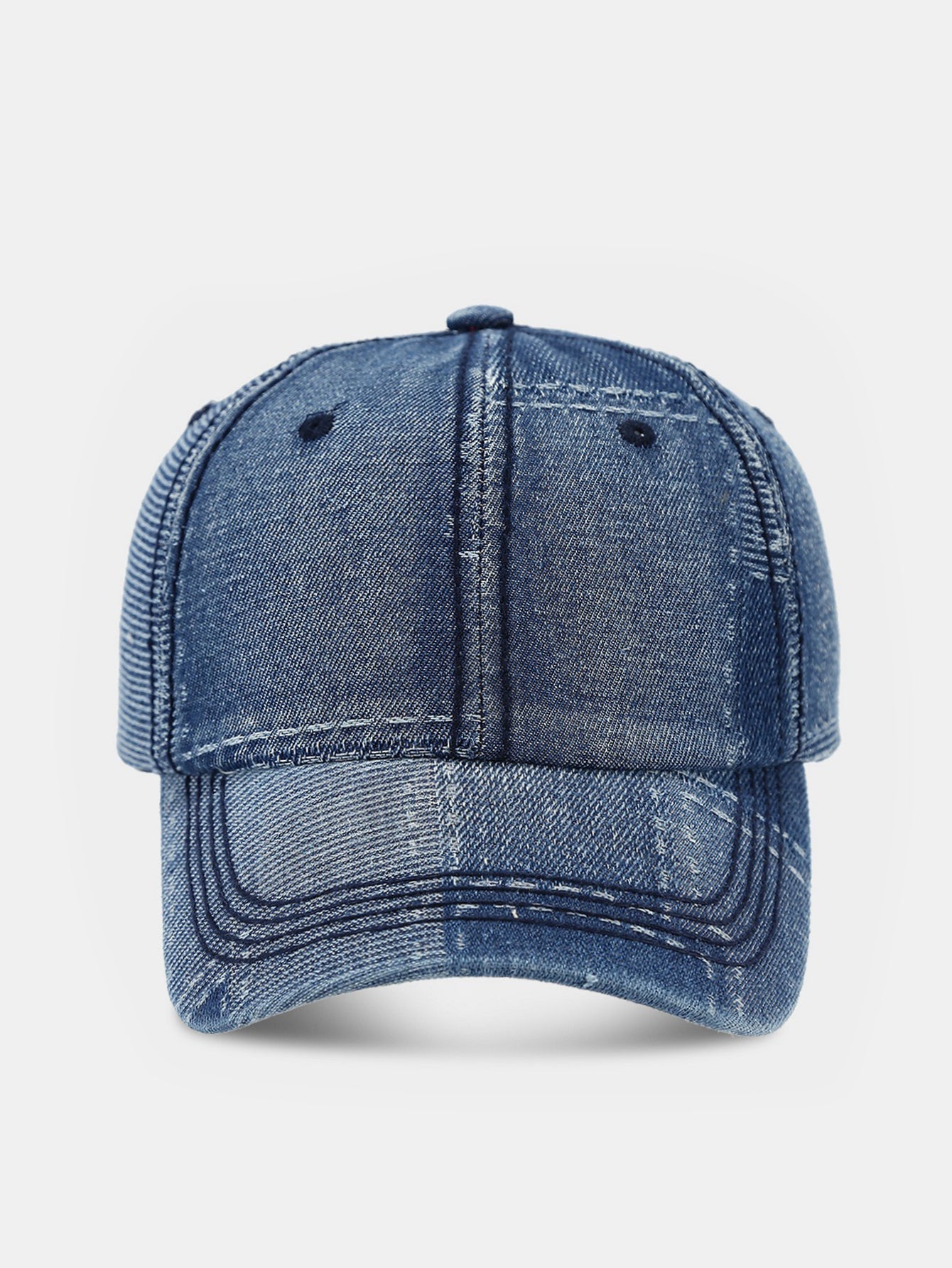 Patch Denim Washed Baseball Cap