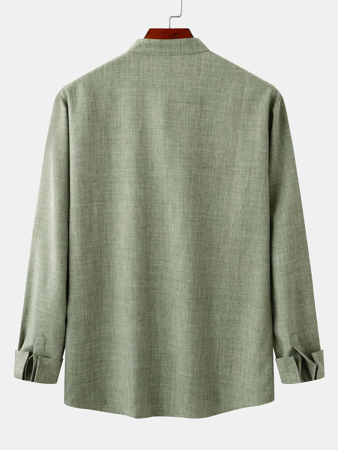 Long Sleeved Stand Collar Shirt