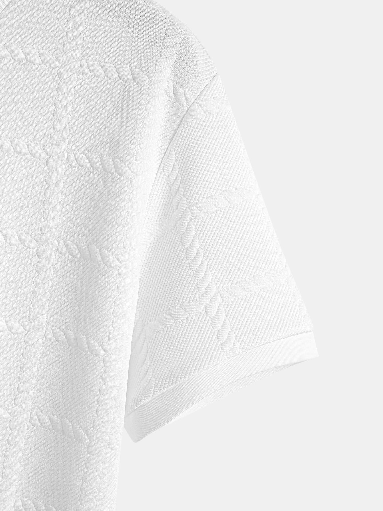 Twisted Squares Jacquard T-Shirt