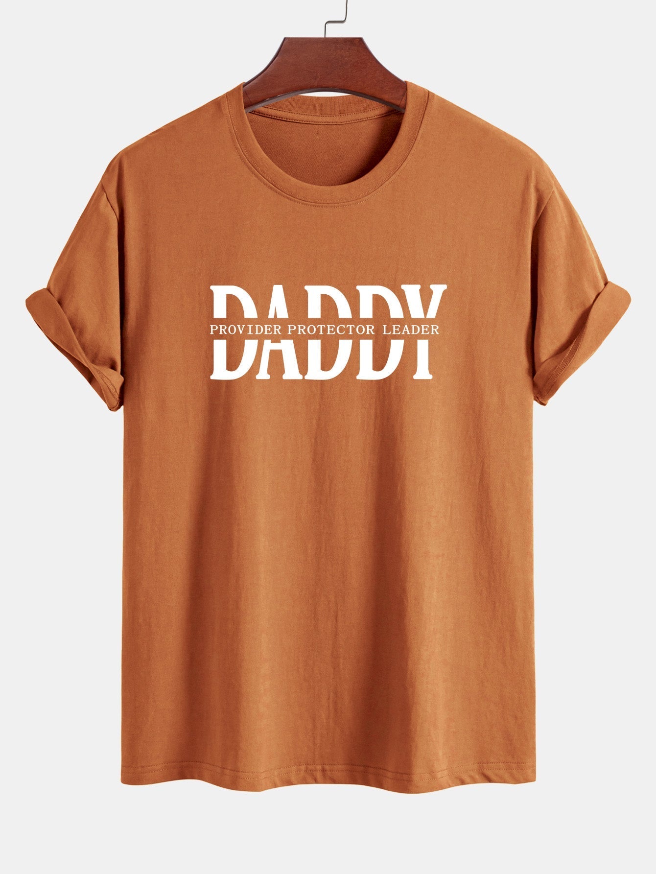 Regular Fit Daddy Print Cotton T-Shirt