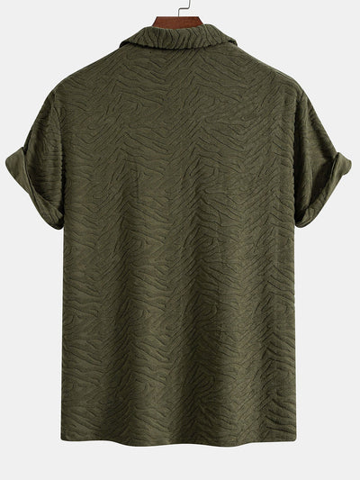 Animal Texture Terry Cuban Shirt