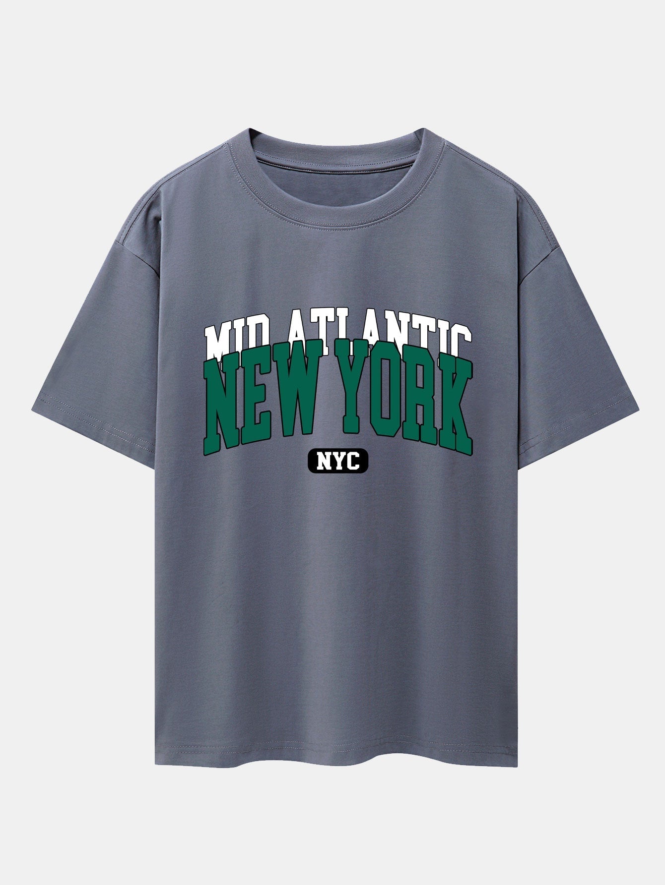New York Print Drop Shoulder Oversize T-Shirt