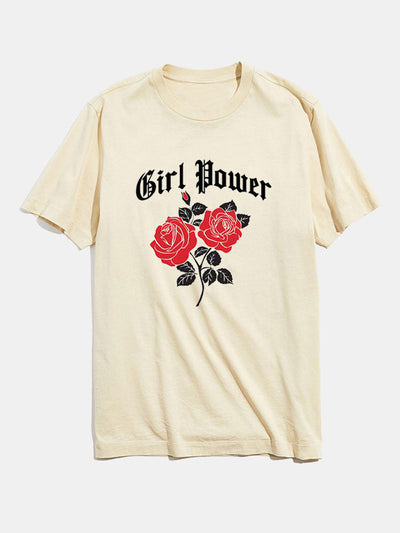 Gothic Character Rose Graphic T-Shirts
