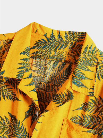 Tropical Plants Print Shirts