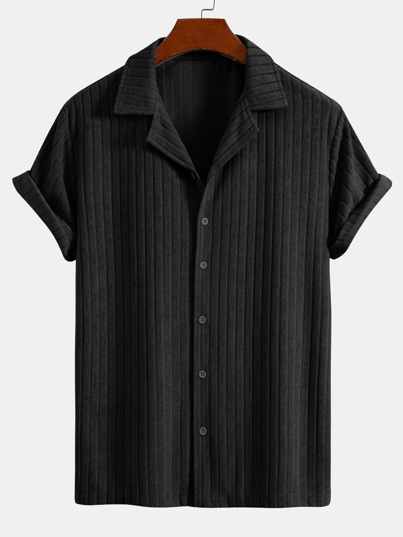 Striped Terry Cuban Shirt