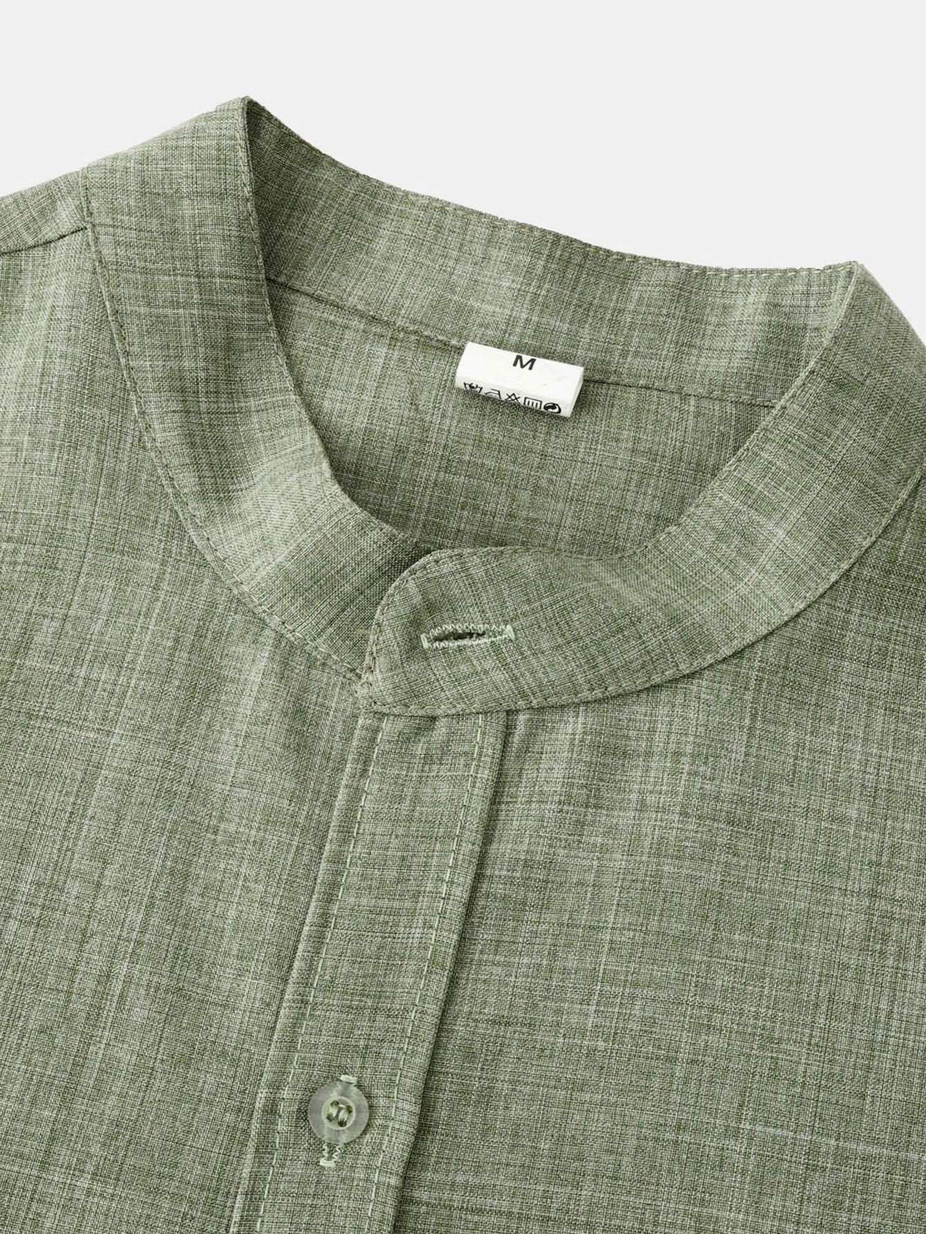 Long Sleeved Stand Collar Shirt