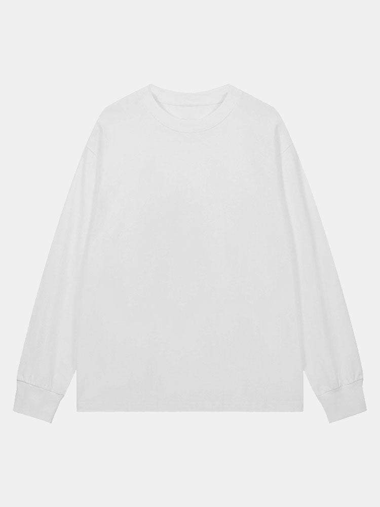 3 Pieces Basic Long Sleeve Ribbed Cuff T-Shirt