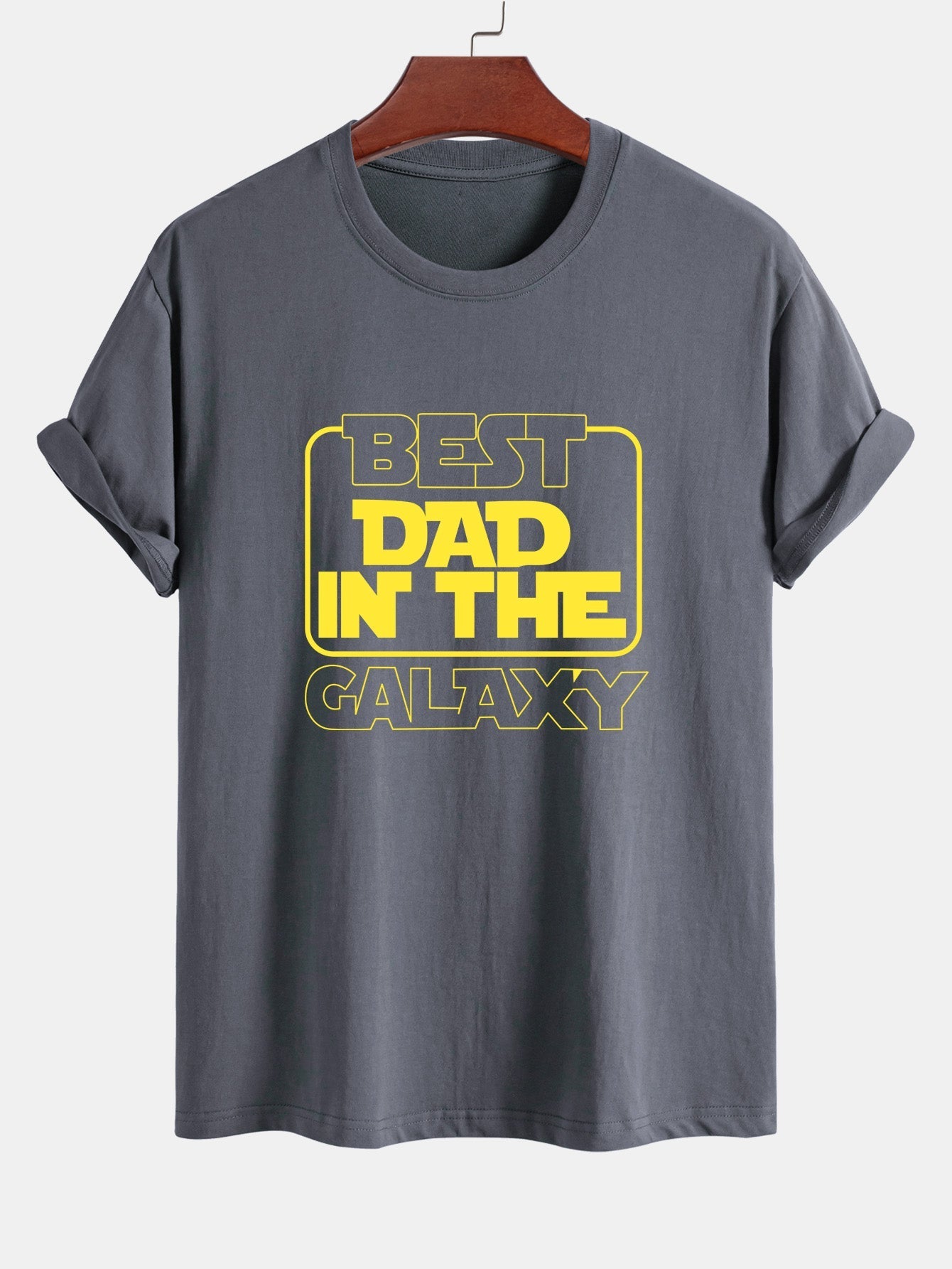 Regular Fit Slogan Print Cotton T-Shirt