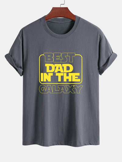 Regular Fit Slogan Print Cotton T-Shirt