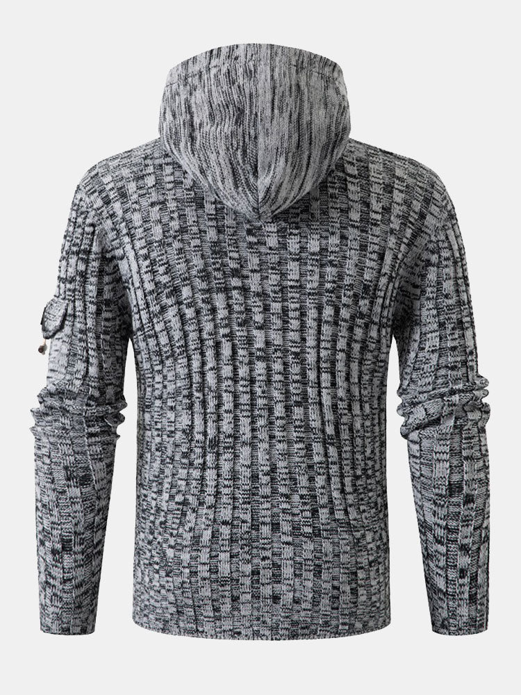 Horn Button Hooded Sweater
