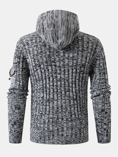 Horn Button Hooded Sweater