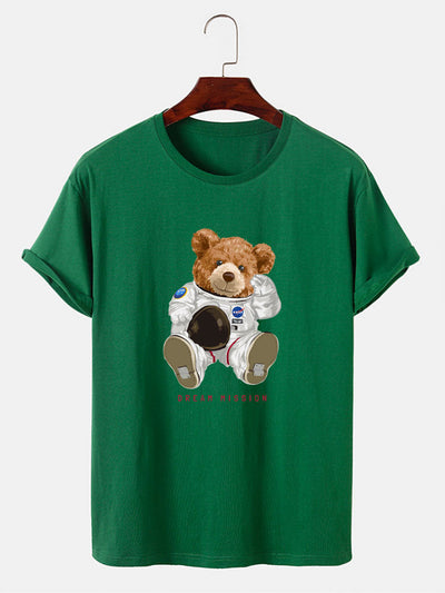 NASA Space Bear Print T-Shirt