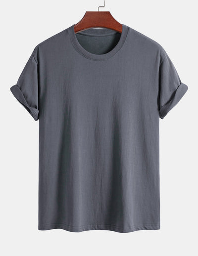 5 Pieces Basic Regular Fit Cotton T-Shirts