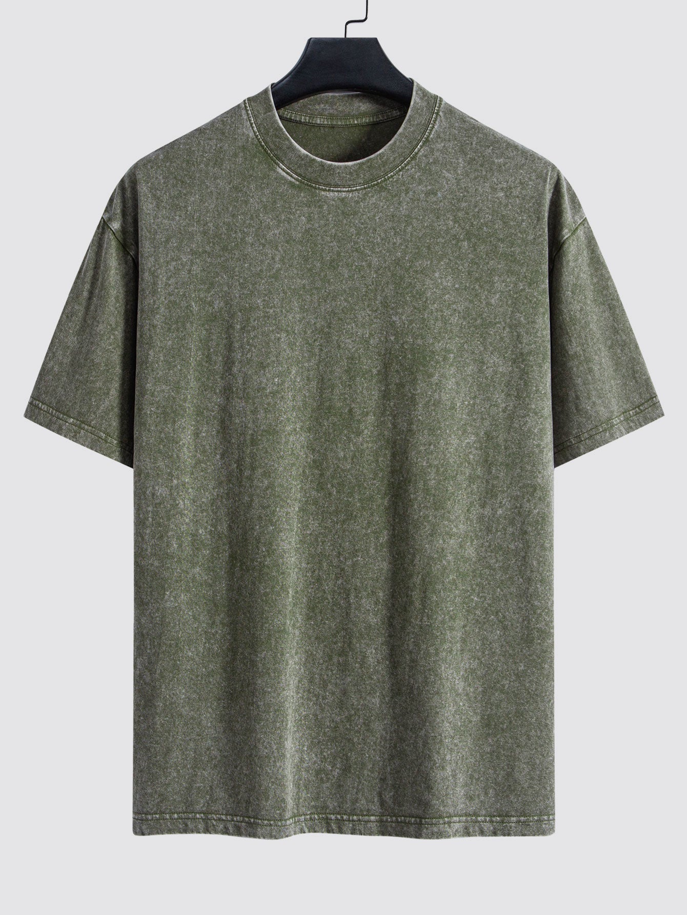 3 Pieces Washed Distressed Drop Shoulder T-Shirt