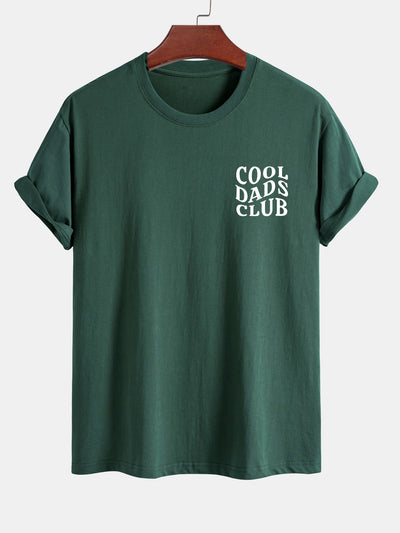 Regular Fit Cool Dads Club Print Cotton T-Shirt