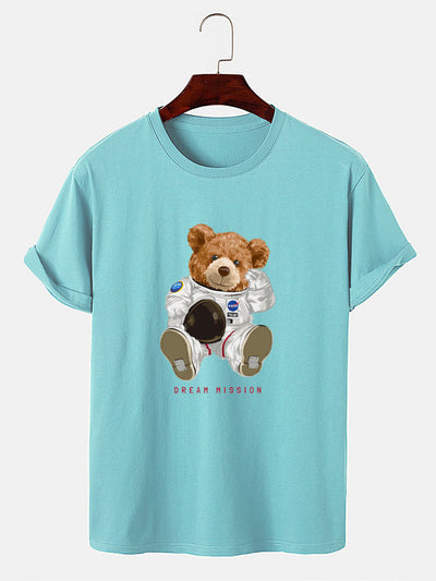 NASA Space Bear Print T-Shirt