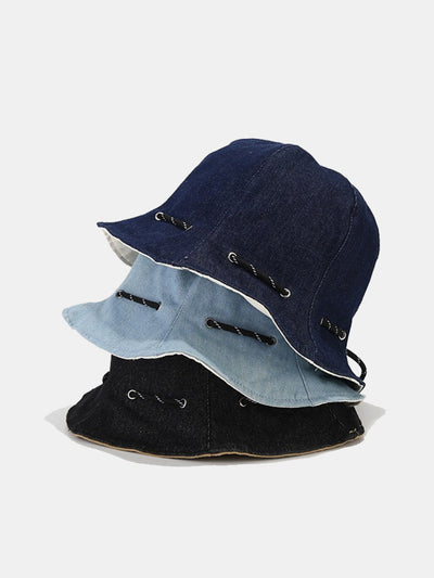 Multi-function Cotton Bucket Hat With Strap