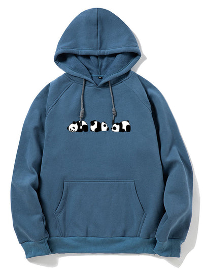 Rolling Panda Print Hoodie