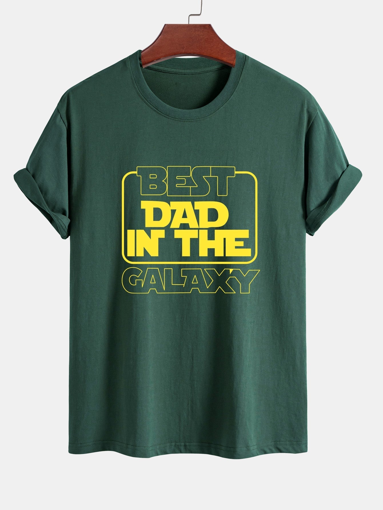 Regular Fit Slogan Print Cotton T-Shirt