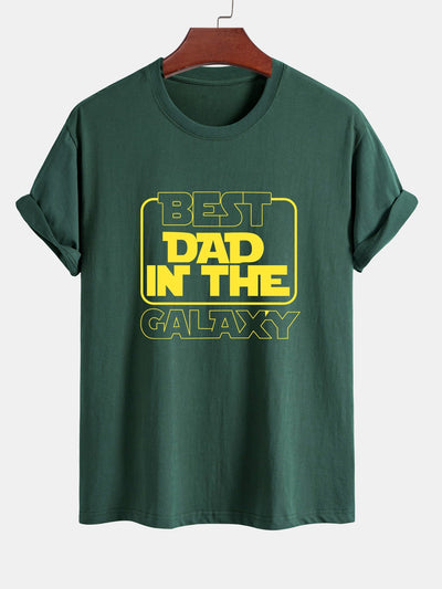 Regular Fit Slogan Print Cotton T-Shirt