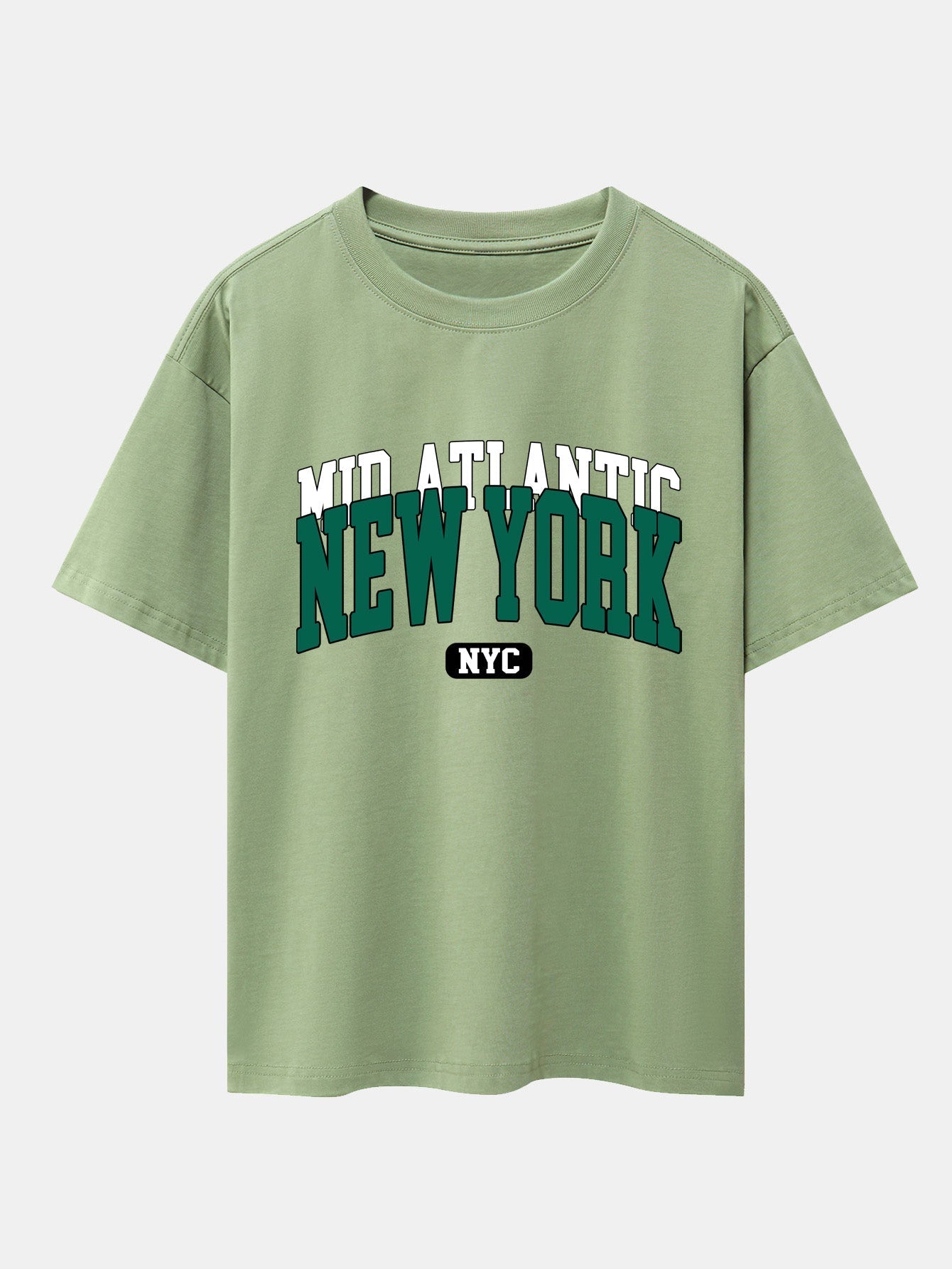New York Print Drop Shoulder Oversize T-Shirt