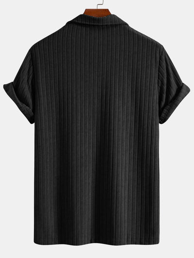 Striped Terry Cuban Shirt